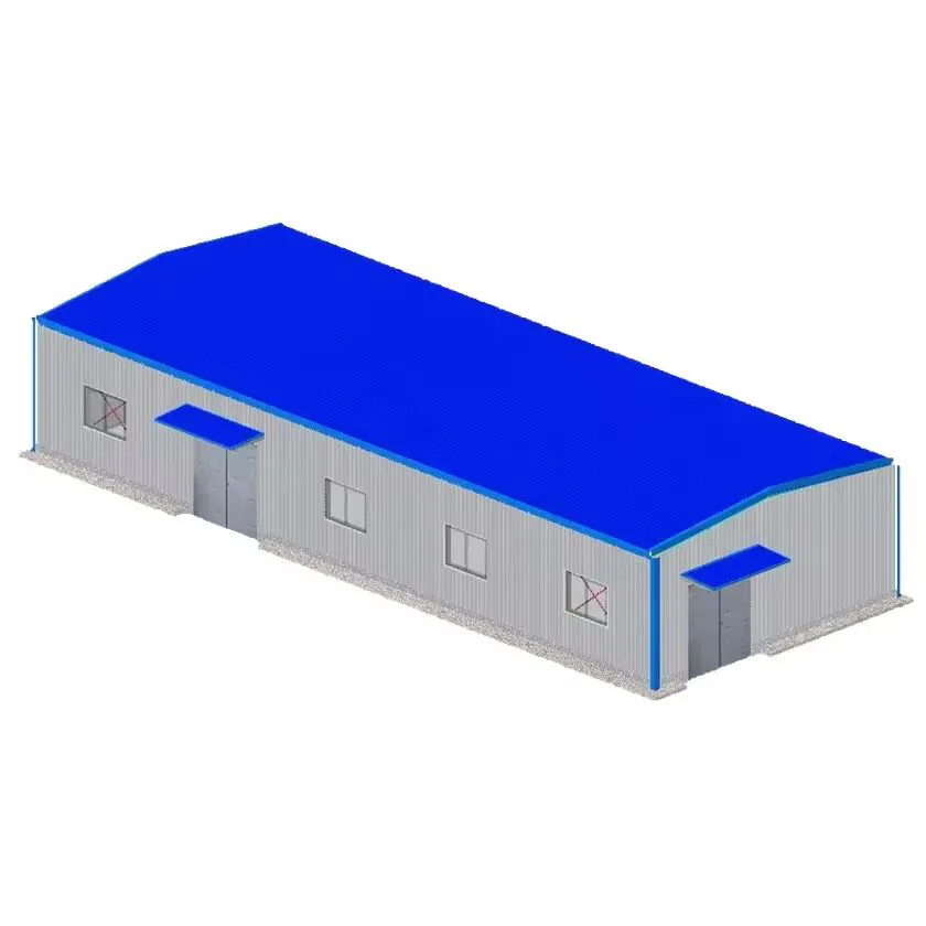 27.5Mx10.5Mx5.0M Prefab Steel Structure Building Warehouse Workshop