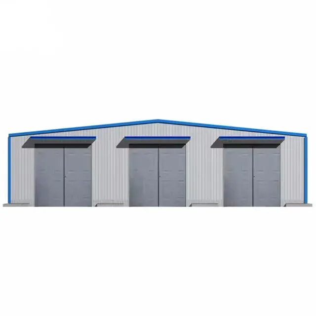Large Warehouse Storage Shelves Prefabricated House Products Two Story Building Steel Structure