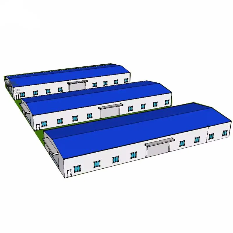 Large Warehouse Storage Shelves Prefabricated House Products Two Story Building Steel Structure