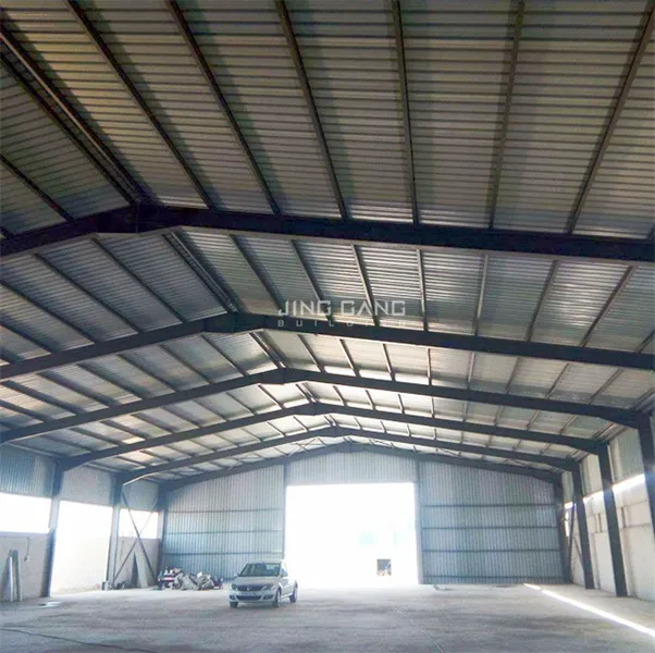 Modern Church Light Gauge Car Garage Construction Ware House Steel Structure