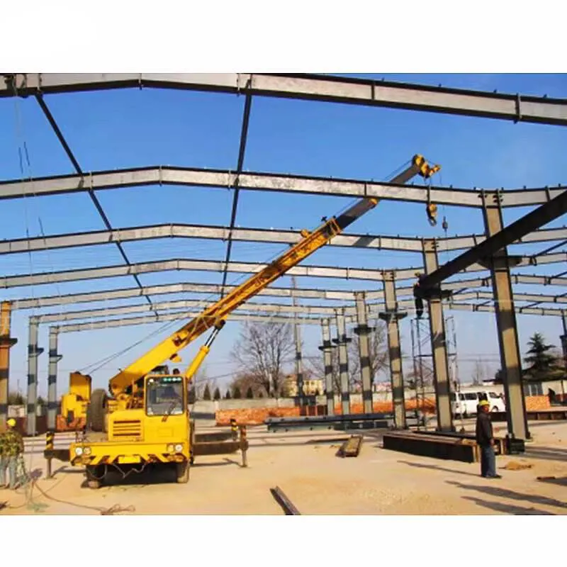 Qingdao JG Steel Structure Frame Building Construct Metal Prefab Storage Workshop