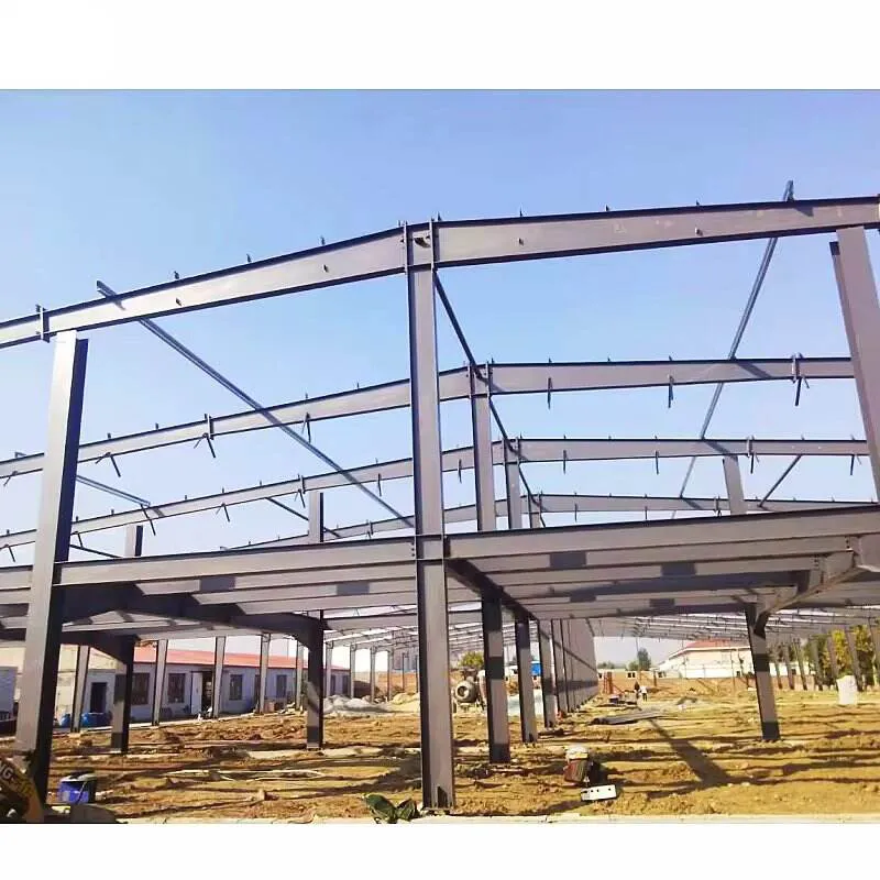 Qingdao JG Steel Structure Frame Building Construct Metal Prefab Storage Workshop