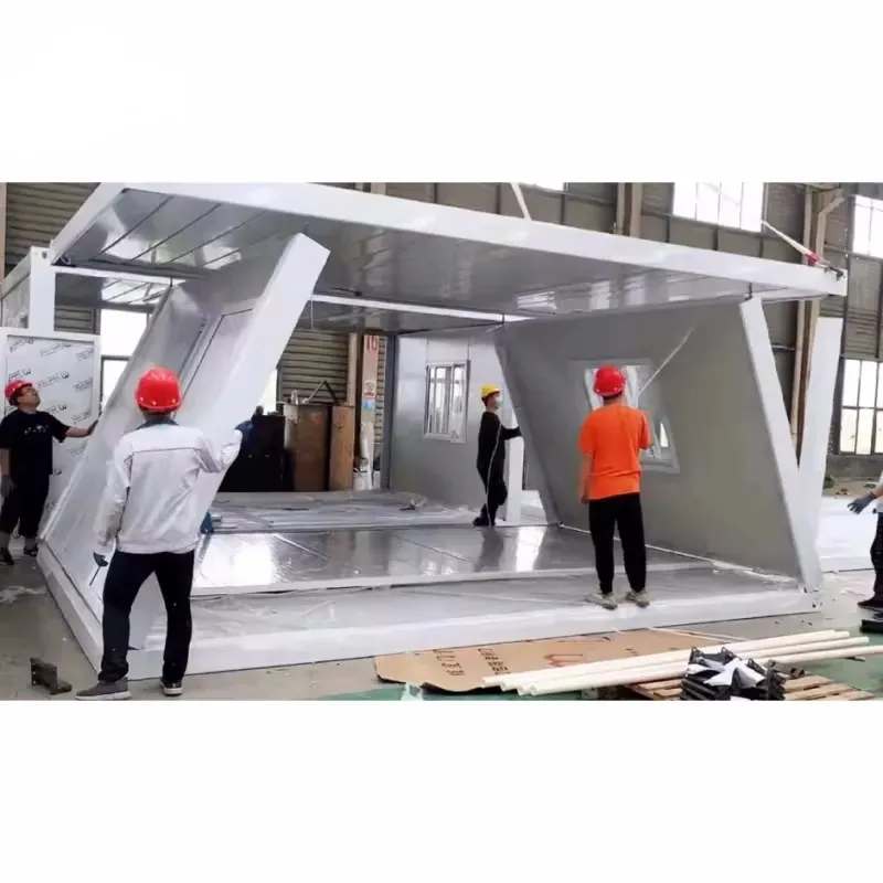 High Quality Low Cost Apartment Office Living Style Folding Container House Luxury