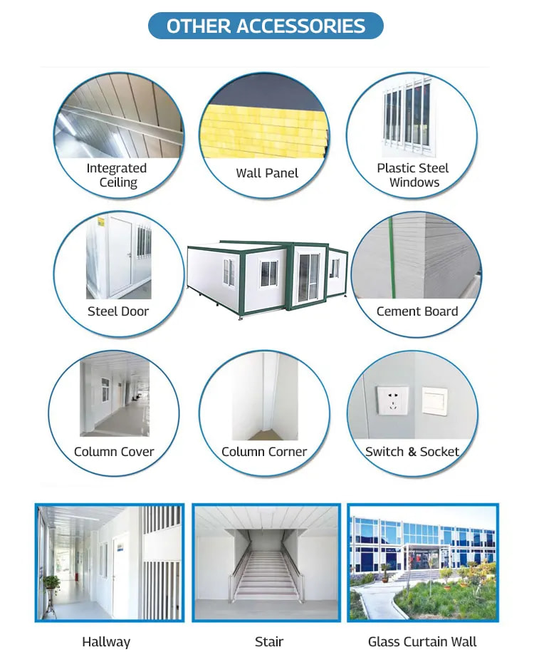 High Quality Low Cost Apartment Office Living Style Folding Container House Luxury