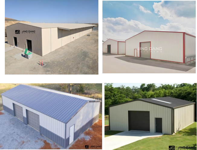 Factory Price Prefab Steel Storage Shed Structure Workshop Pole Barns Metal Building Kits