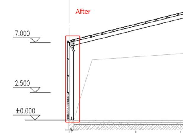 Drainage selection for steel structure buildings