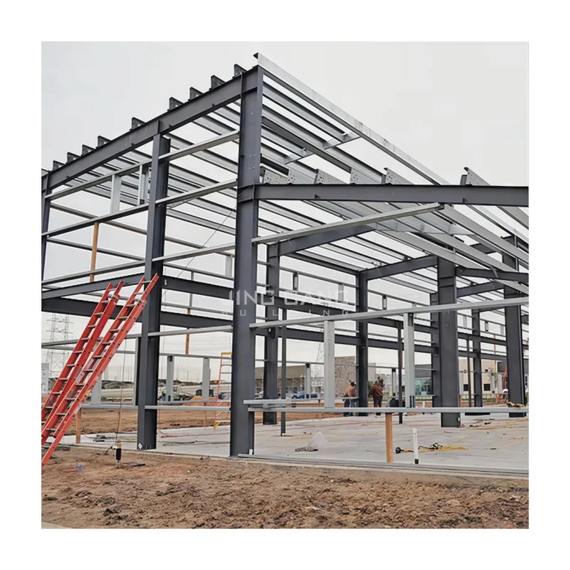 Made in China Factory High Quality Heavy Steel Structure Metal Carport Removable Garages for Car Parking and Steel Workshop