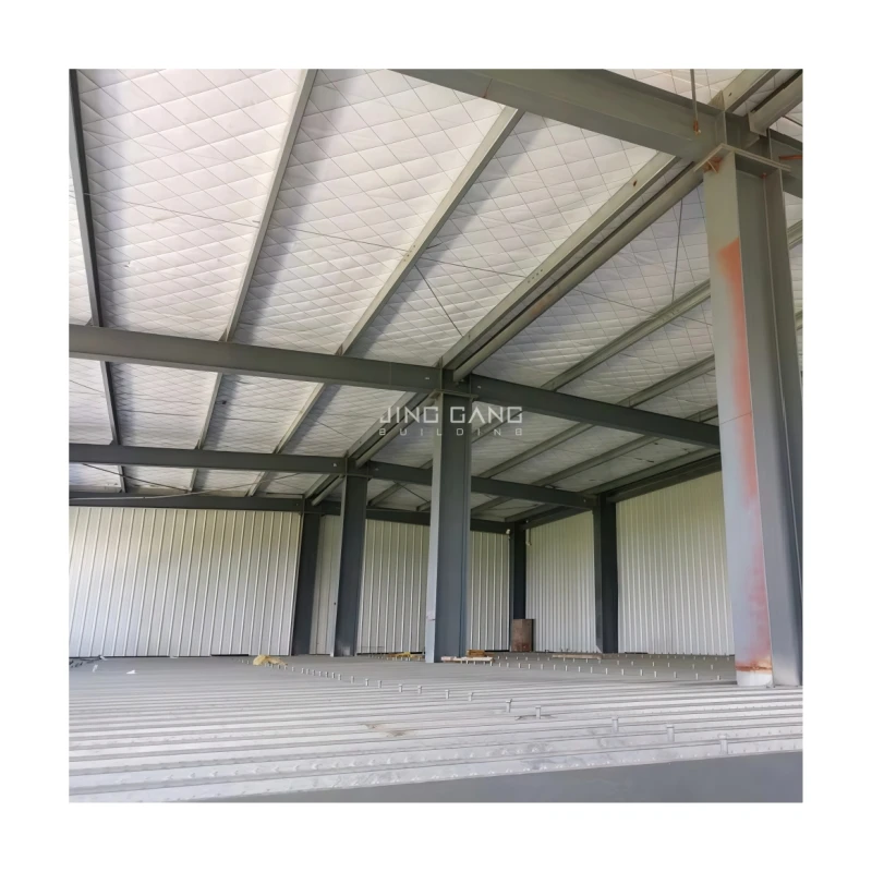 Made in China Factory High Quality Heavy Steel Structure Metal Carport Removable Garages for Car Parking and Steel Workshop