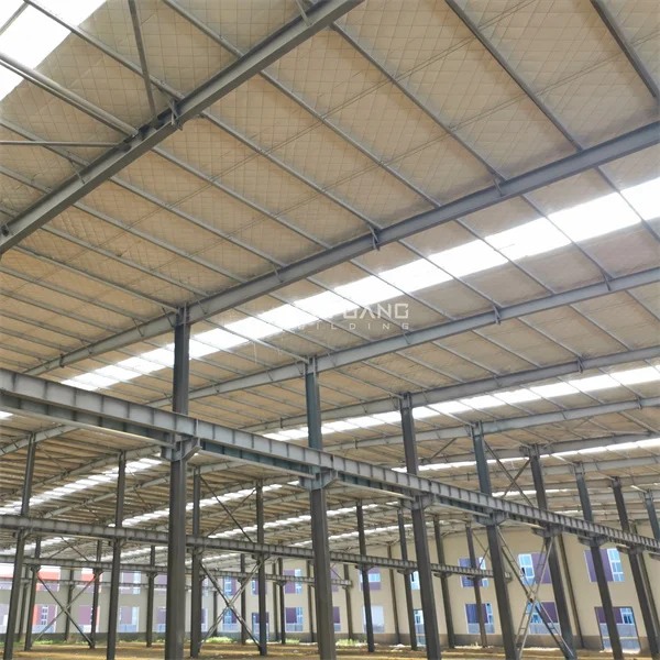 Prefabricated Pre-engineered Heavy Duty Large Span Structural Steel Hanger for Warehouse and Workshop with Welding Services
