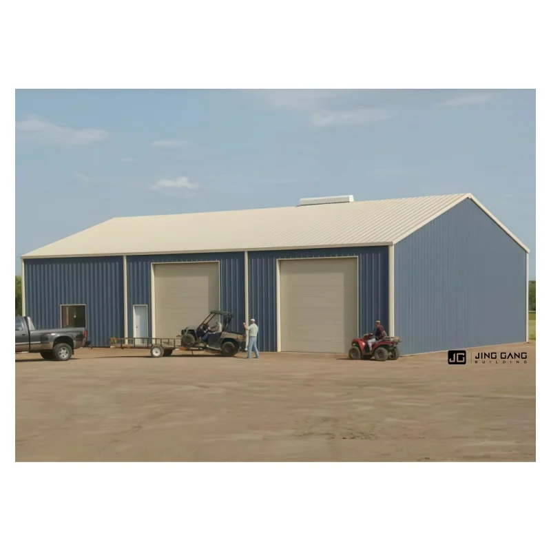 Made in China Factory High Quality Heavy Steel Structure Metal Carport Removable Garages for Car Parking and Steel Workshop
