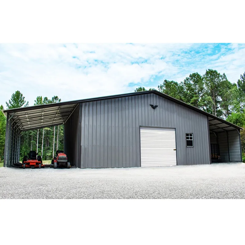 Prefabricated Sandwich Panel Metal Sheet Warehouse Hangar Frame Building Steel Structure Farmhouse with Good Quality