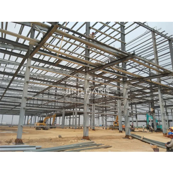 Outdoor Storage Shed Made by Light Frame Prefab Metal Building Sports Hall Light C.Z Shape Channel Sports Hall Steel Structure
