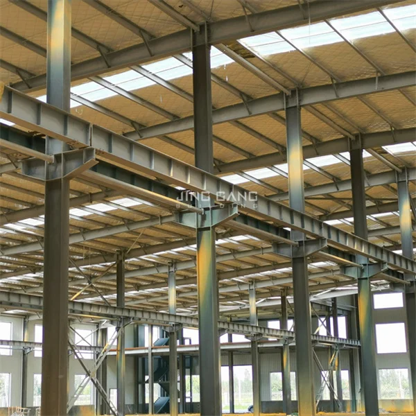 High Quality Customized Prefabricated Modular Heavy Steel Structure Building Showroom with Welding for Warehouse Steel Workshop