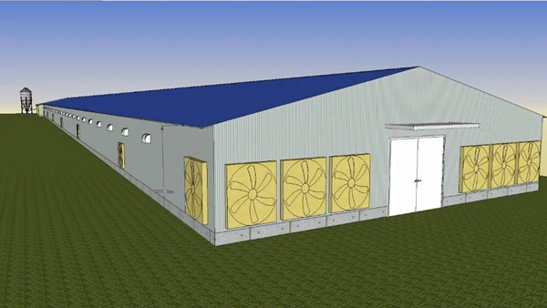 High Quality Verified Supplier Galvanized Steel Structure Chicken House Modern Modern Poultry Farm Design Competitive Price