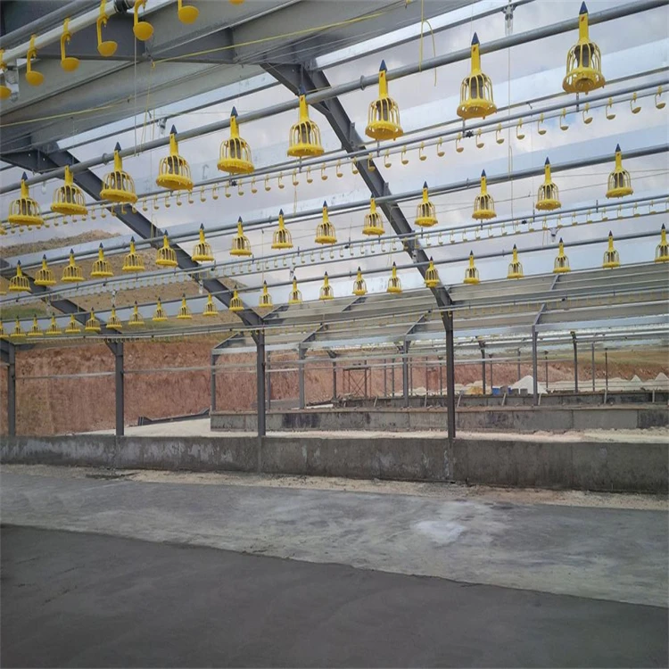 Light Frame Prefab Steel Structure Poultry Equipment Chicken Farming Warehouse with Cutting Service