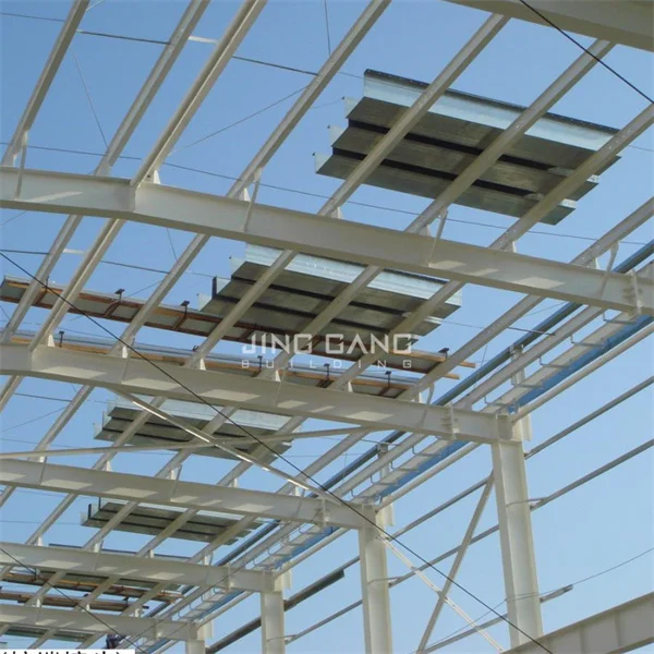 Outdoor Storage Shed Made by Light Frame Prefab Metal Building Sports Hall Light C.Z Shape Channel Sports Hall Steel Structure