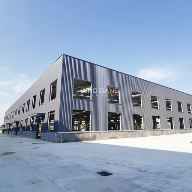 Wind Resistance House Modular Large Space Frame Building Warehouse Prefabricated Steel Structure Office