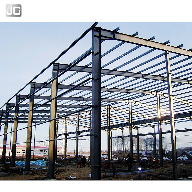 Pre Fabricated Metal Frame Building Hangar Warehouse Prefab Steel Structure