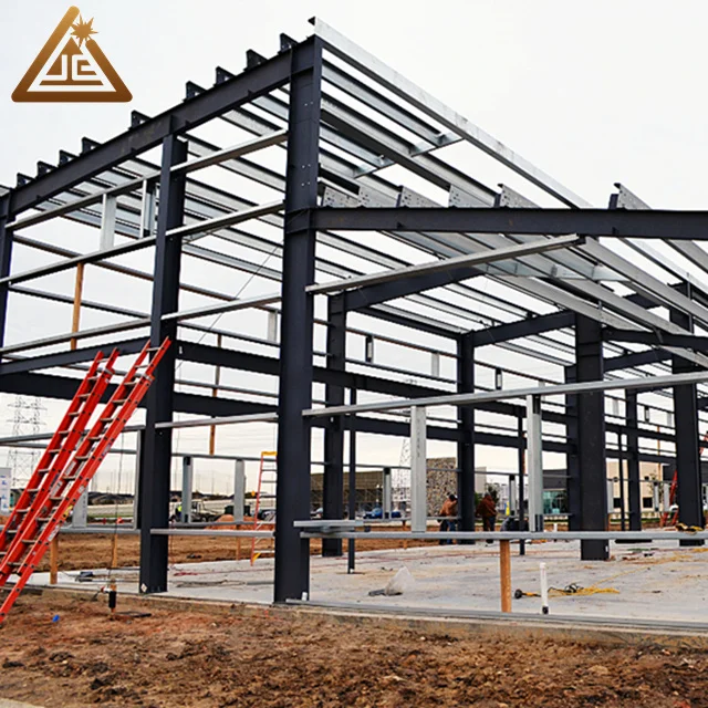 High Rise Building Large-Span Fast Build Prefab Light Gable Frame Prefabricated Steel Structure Warehouse with Welding