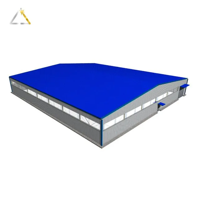 Ready Made Prefab Steel Structure Workshop & Warehouse Building with Hot Dipped Galvanized Surface for Sale