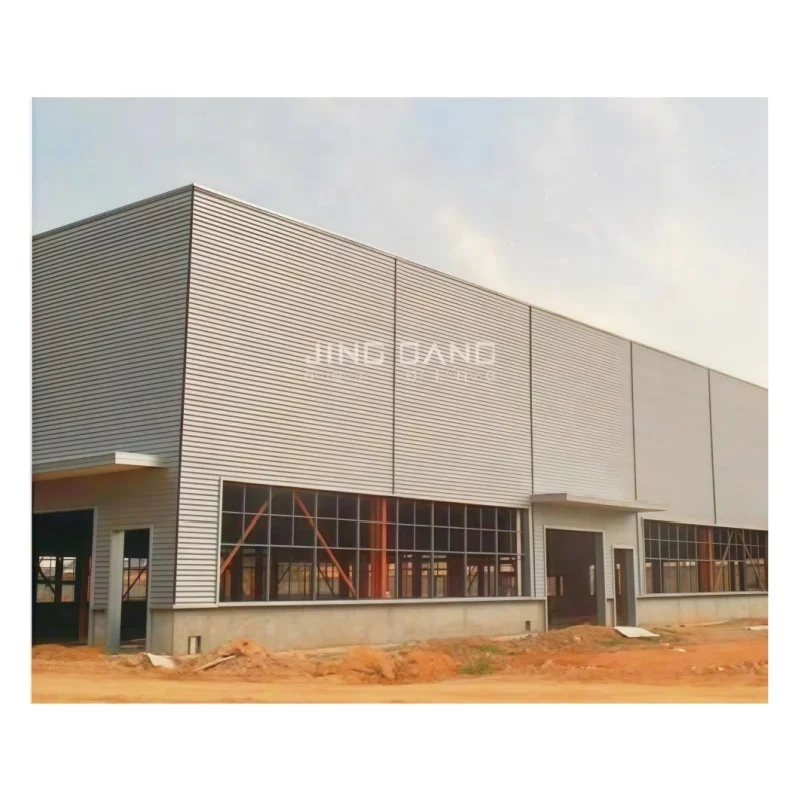 Heavy Metal Prefab Sheds Prefabricated Wide Span Warehouse Quonset Hut Building Light Steel Structures Steel Workshop Welding