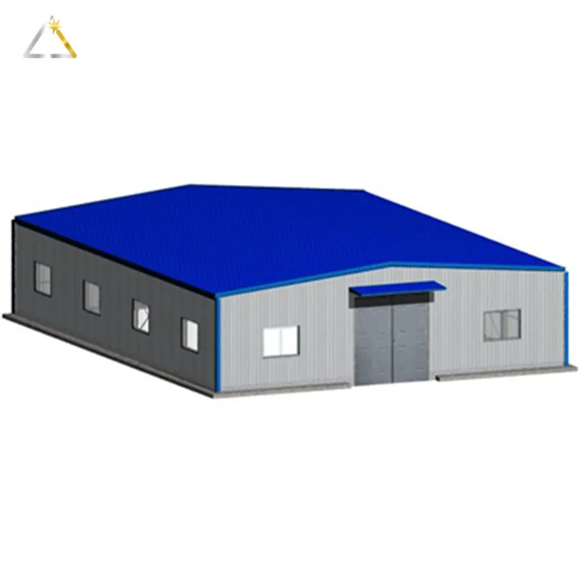 High Standard Metal Barn Frame Game Workshop Steel Construction Profile Industrial Building Prefab Warehouse for Sale