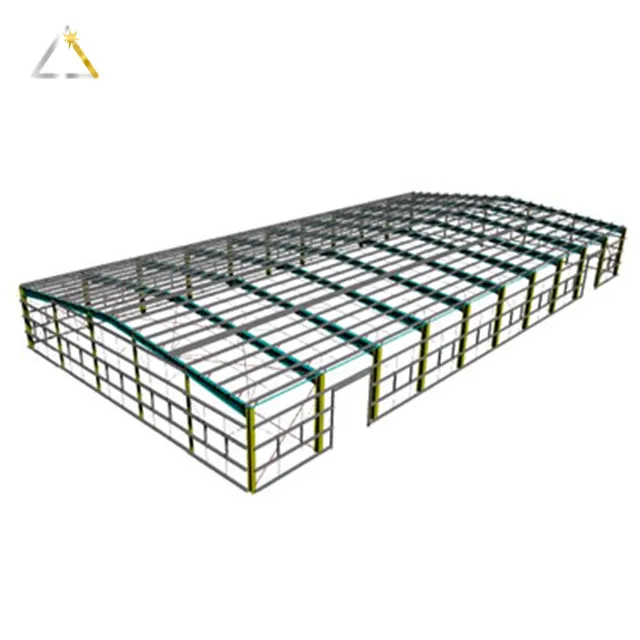 Arch Space Frame Prefab Warehouse Metal Garages Structural Beams Curved Steel Building Storage Barns for Sale