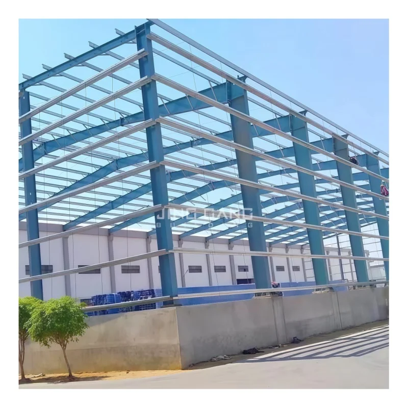 Prefabricated Long-Life Space Frame Building for Petrol Steel Structure Gas Station