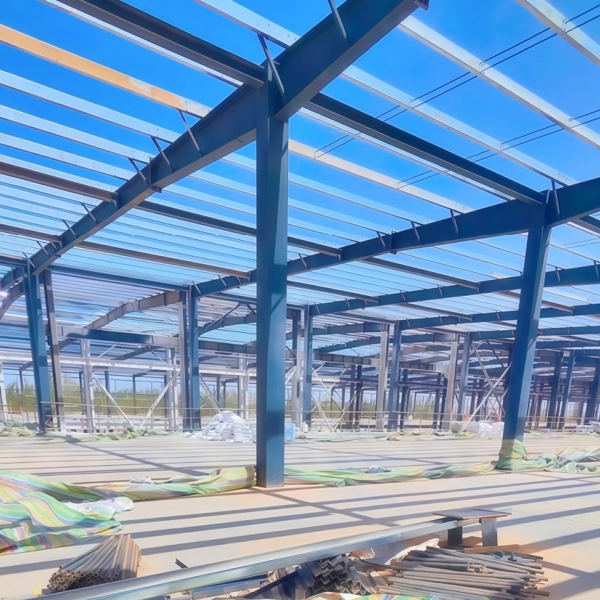 Sandwich Panel Metal Sheet Warehouse Workshop Hangar Building Steel Structure QDJGBUILD Industrial Design