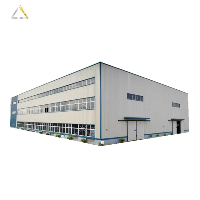Two Story Industrial Small Warehouse Prefabricated Framed Prefabricated Metal Building Storage Sheds Steel Structure