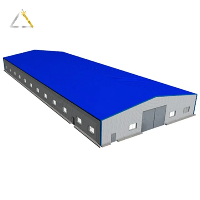 JG Ready Made Warehouse Steel Structure Farmhouse Workshop Prefabricated Storage Building Hot Dipped Galvanized Anti-corrosion