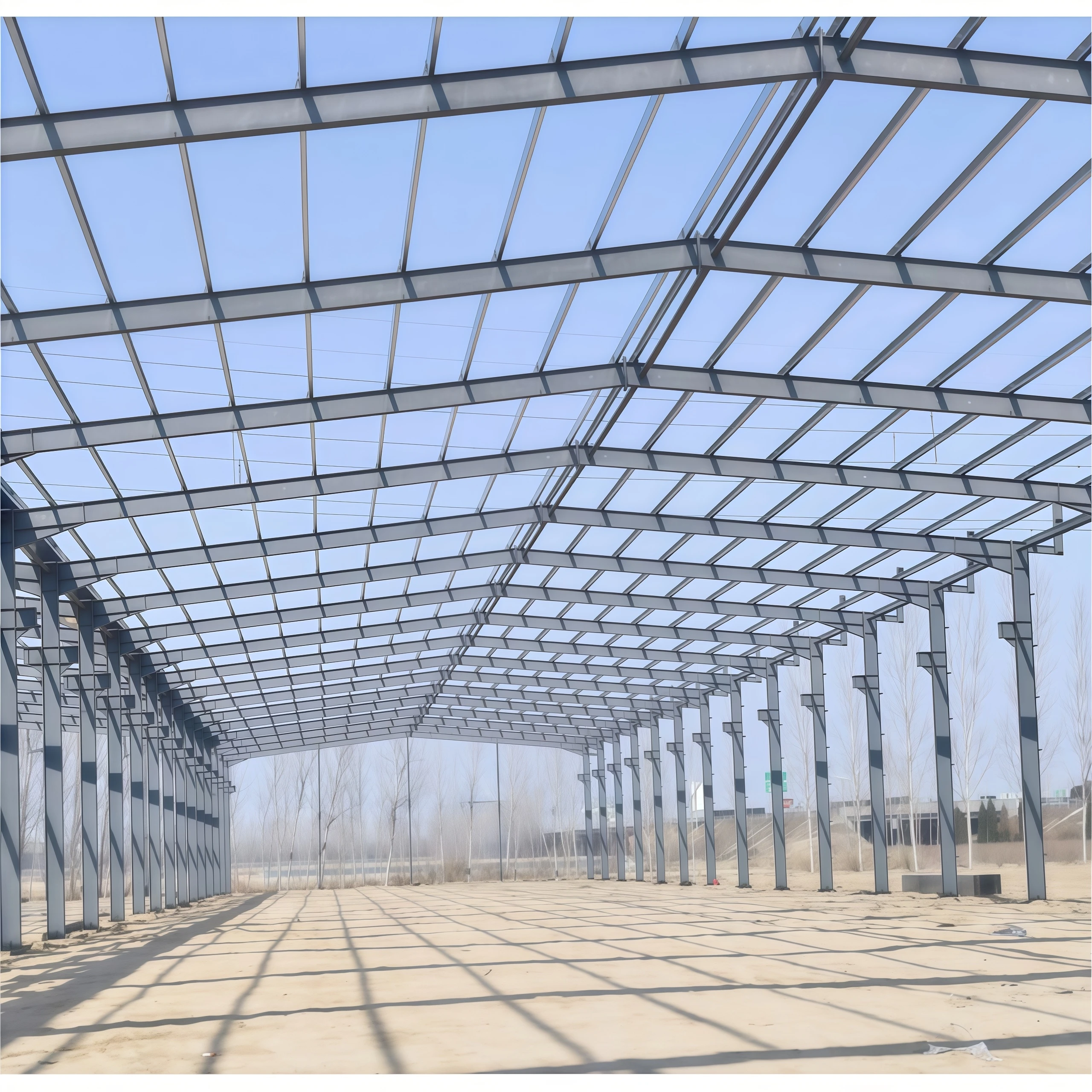 Steel Structure Metal Frame Portable Plant Workshop Prefabricated Industrial Apartments Shed Building Warehouse