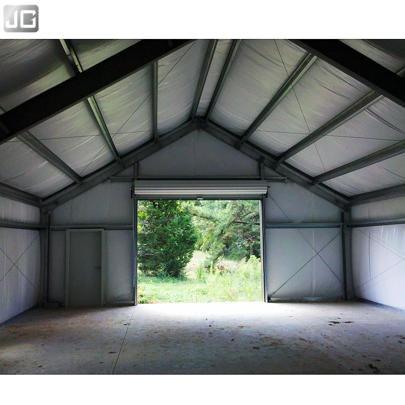 Metal Steel Construction Building Customized Garage Steel Structure Garage