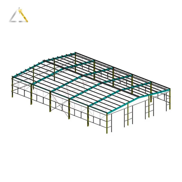 Multi Span Workshop Warehouse Metal Garages Sheds Frame Prefab High Rise Building Steel Structure for Storage