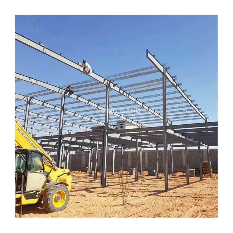 Heavy Steel Structure Building Q235B/Q355 Material Easy Assembly Quick Construction Prefabricated Customizable Industrial