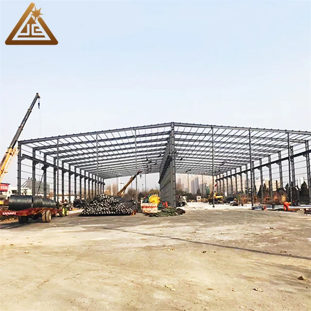 High Rise Iron Prefabricated Warehouse Structures Angle Line Structural Steel