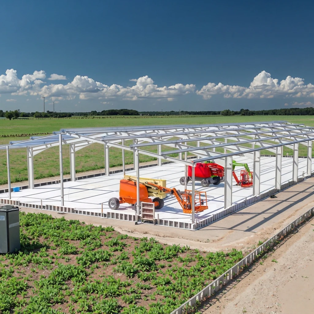 Construction Industrial Light Metal Prefab Prefabricated Frame Material Factory Warehouse Building Steel Steel Workshop