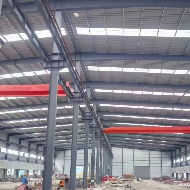 QDJGBUILD Prefab Steel Structure Workshop with Sandwich Panel Industrial Design 5+ Year Warranty Shandong Origin