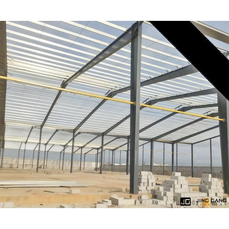 Welded Galvanized H Beam Metal Warehouse Frame for Shed Steel Structural Rafter