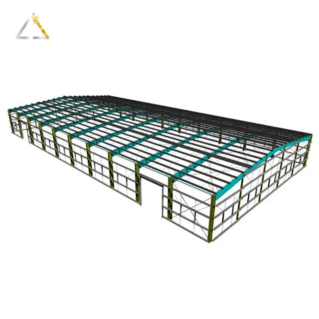 Wind-Resistant Warehouse Storage Shelves Church Steel Shade Structure Construction Building Prefabricated Metal