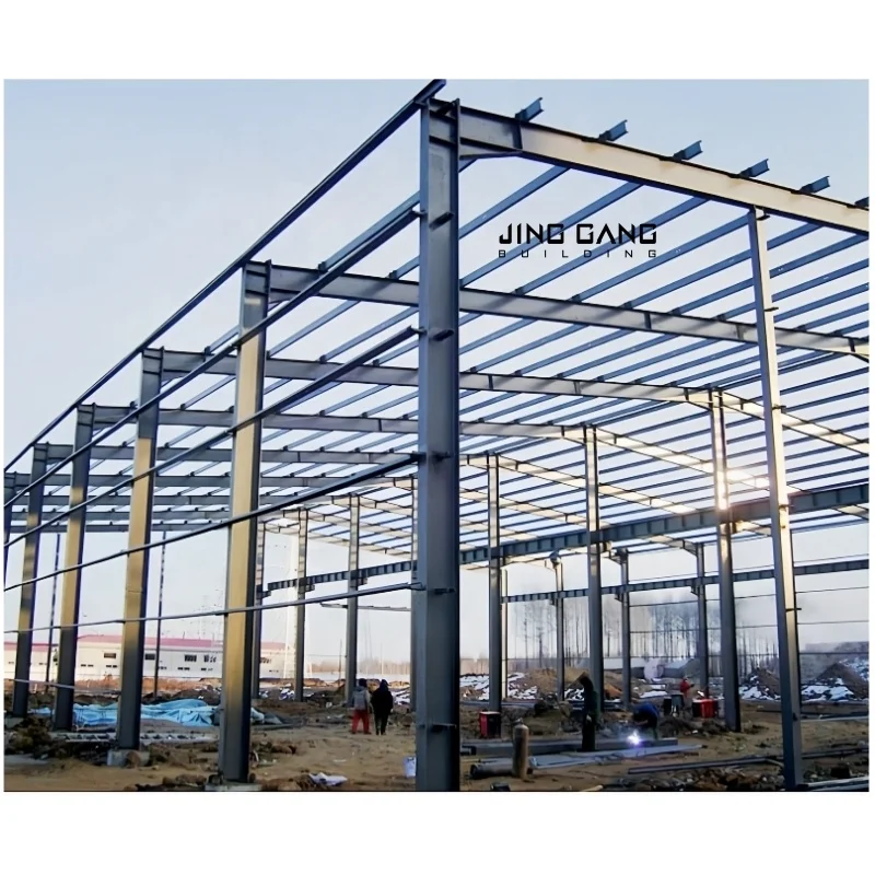 Prefabricated Warehouse Workshop Plant Hangar Shed Construction Industrial Metal Materials Steel Structure Building