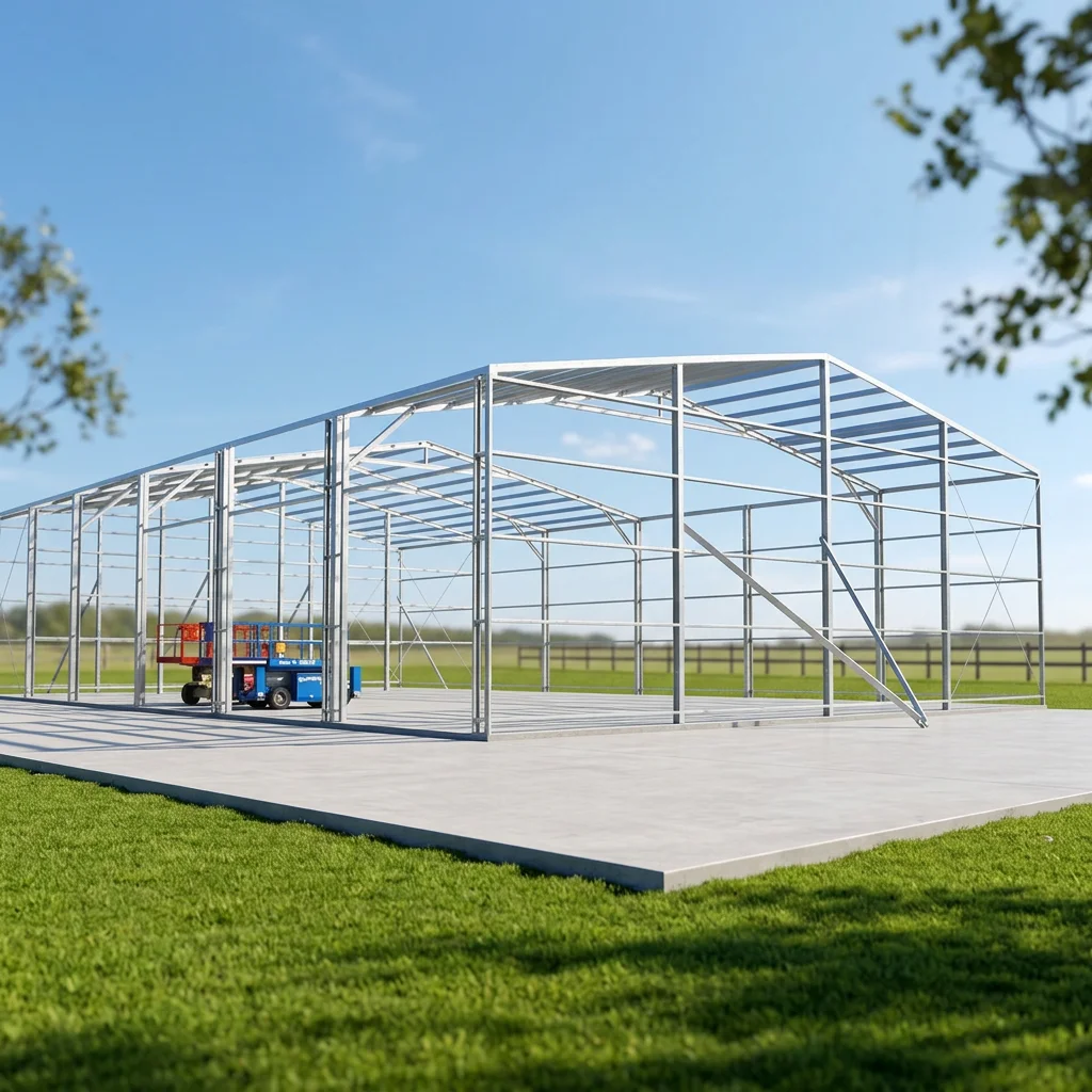 Warehouse Pre Fabricated Factory Portable Storage Frame Building Steel Structure Warehouse Workshop Hangar Building
