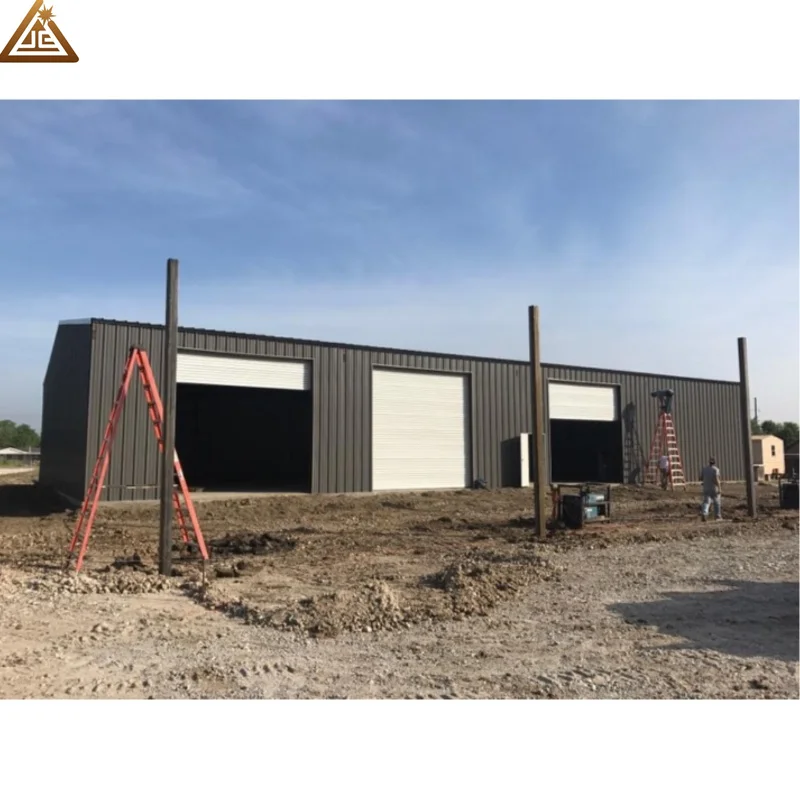 Manufactory High Rise Prefabricated Light Steel Warehouse Hangar with Welding Modern Construction Qingdao Gable