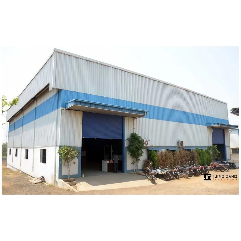 QDJGBUILD Prefab Steel Structure Warehouse with Galvanized Light Gauge Steel 5+ Year Warranty