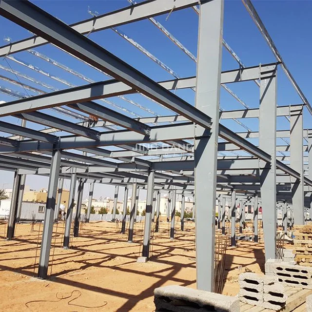 Metal Frame Prefabricated Apartment Permanent Building Light H I Beam Workshop Structural Steel Fabrication