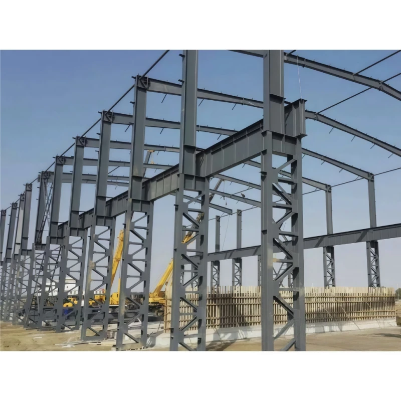 Prefabricated Sandwich Panel Beam Fabrication Structural Steel Structure Industrial Workshop Warehouse Building