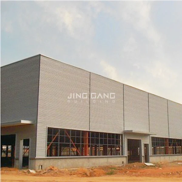 Large Size Fireproof Thermal Insulation Prefab Warehouse With Color Roofing Sheet 1 Story Steel Structure House
