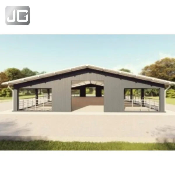 Prefab Industrial Steel Structure Workshops Warehouses-Customized Anti-corrosion Hot Dipped Galvanized Drawings ISO9001
