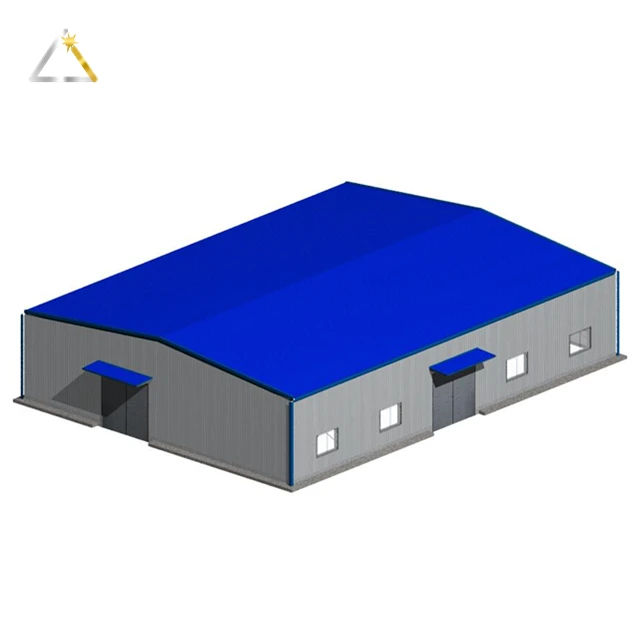 Long Span Roof Portal Warehouse Space Frame Skylight Structural Beams Metal Structure Building New Design Steel