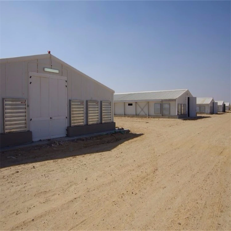 Low Cost Modern Light Steel Structure Prefab Poultry Farming Shed Building with Welding Cutting Services Egg Chicken Farm House